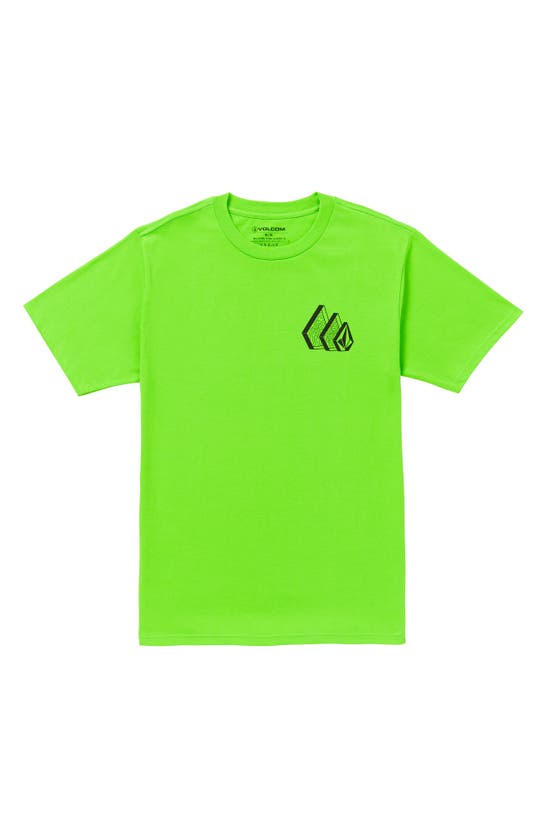 Shop Volcom Repeater Graphic T-shirt In Electric Green