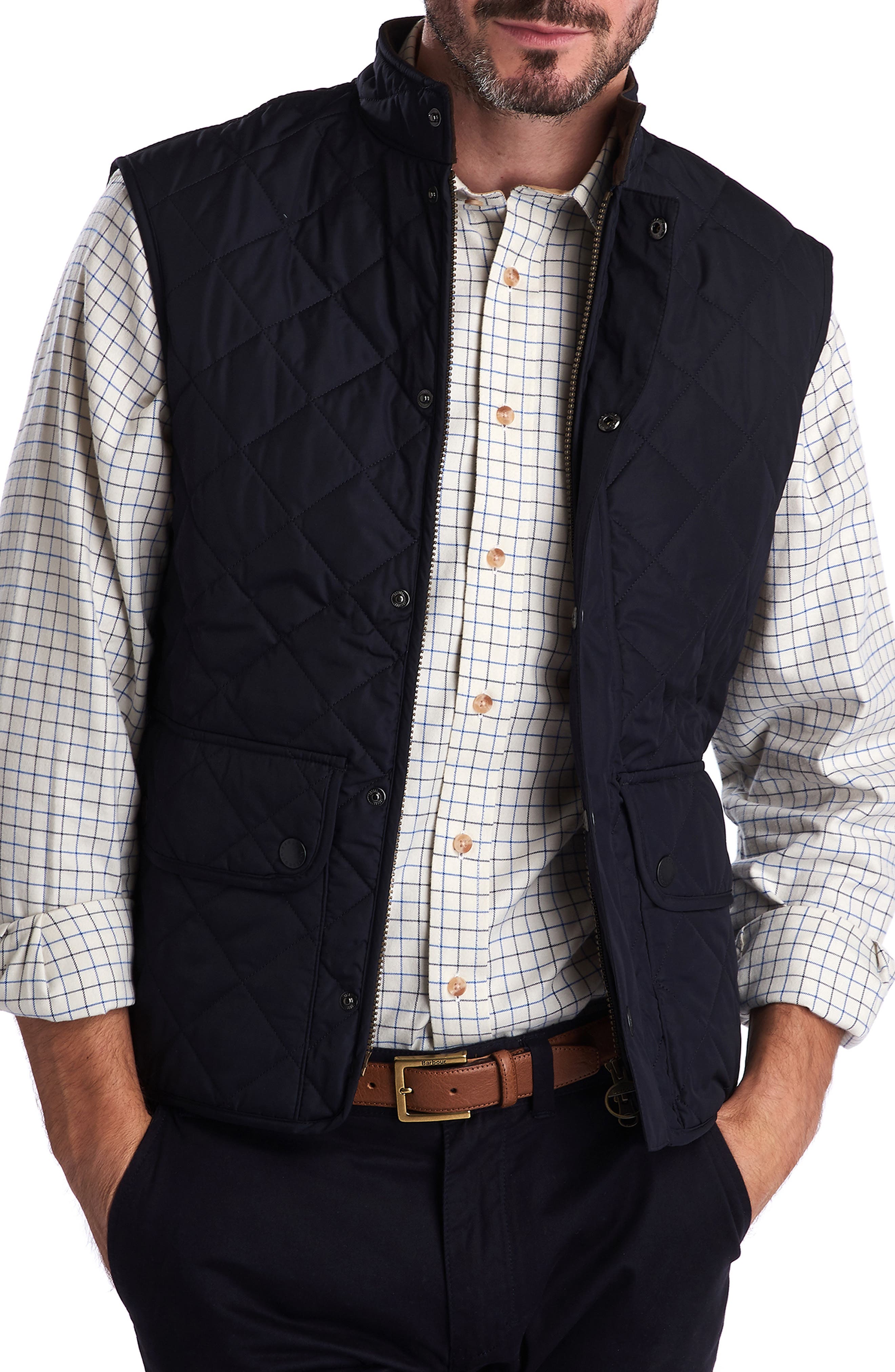 barbour wool vest