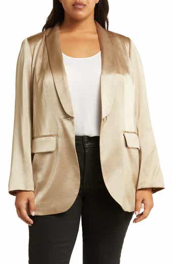 Plus size hot sale metallic blazer