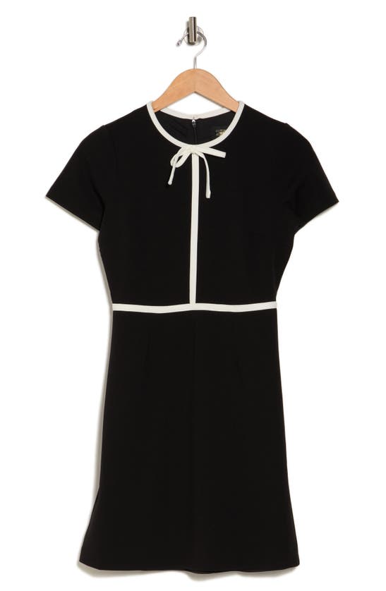 Alexia Admor Eira Short Sleeve A-line Dress In Black