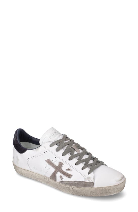 Premiata Steven Sneaker In White/ Grey
