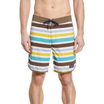 Patagonia Wavefarer Swim Trunks, White