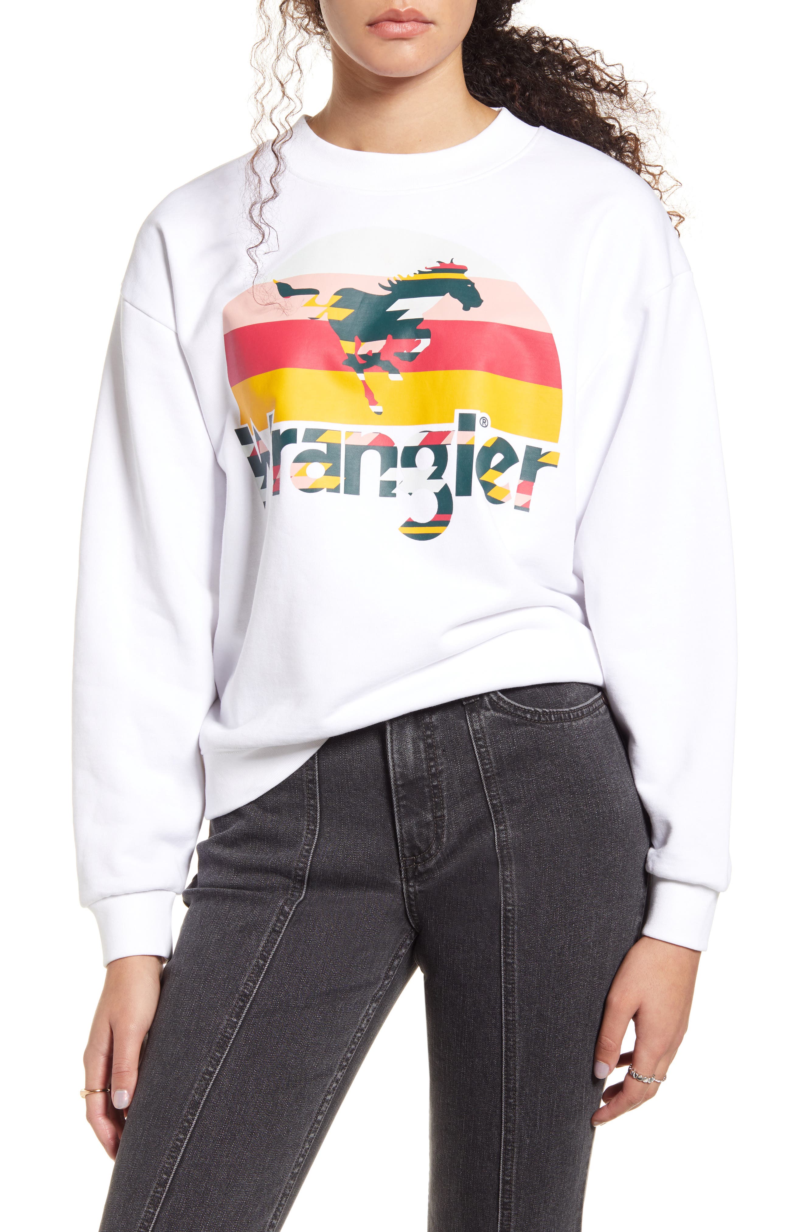 wrangler crew neck sweatshirt