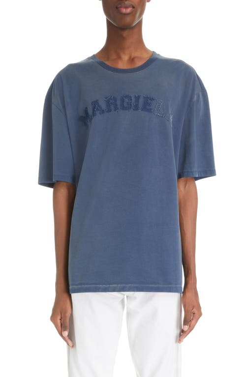 Maison Margiela Distressed Appliqué Logo Cotton T-Shirt at Nordstrom,