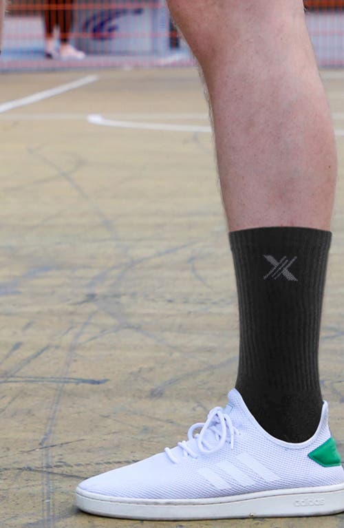 Extreme Fit 6-pack Dri Tech Moisture Control Socks In Black