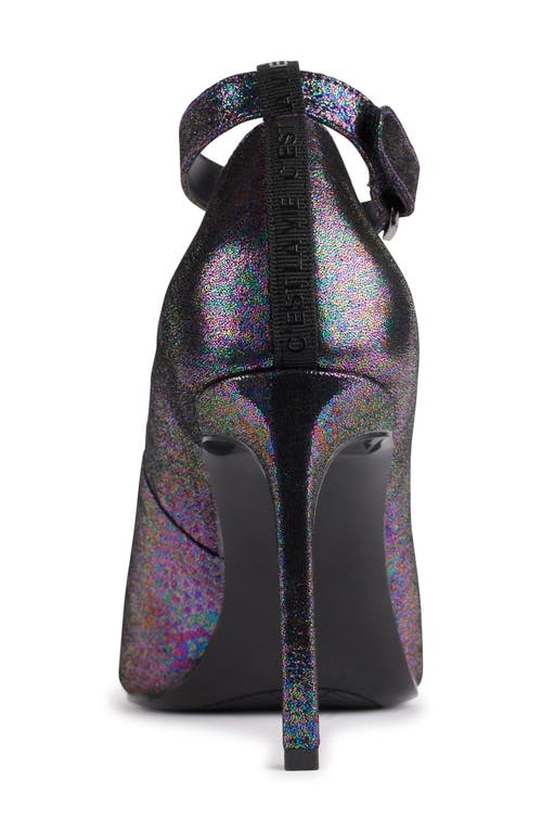 Karl Lagerfeld Paris Sury Ankle Strap Pump In Purple Multi