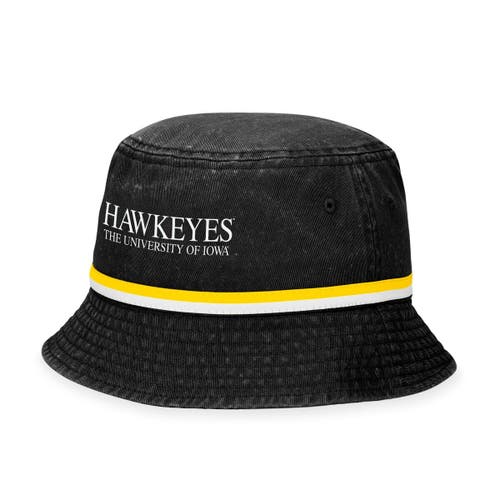 Men's Top of the World Black Iowa Hawkeyes Ace Bucket Hat at Nordstrom, Size One Size Oz