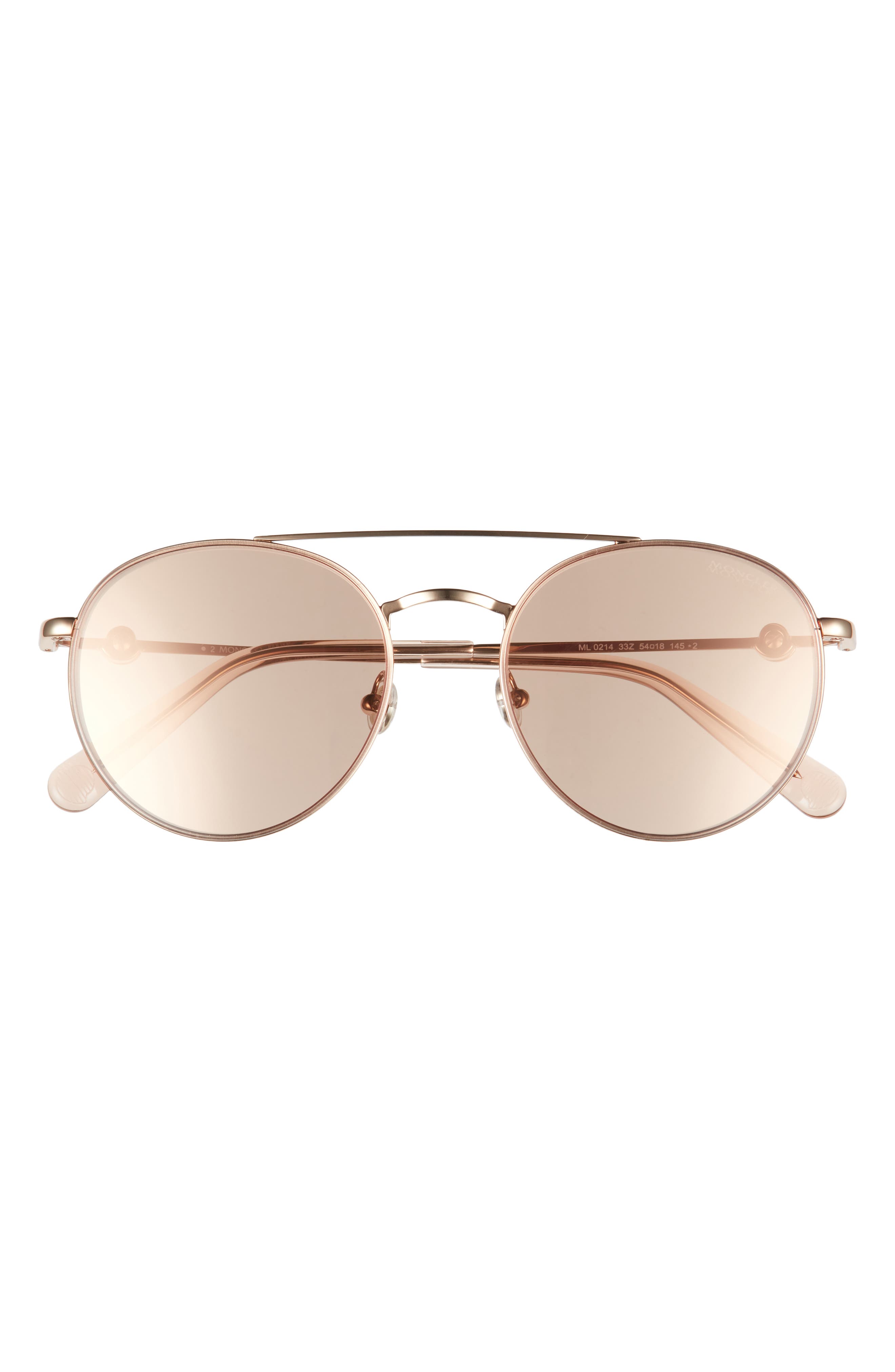 ray ban round double bridge rose gold