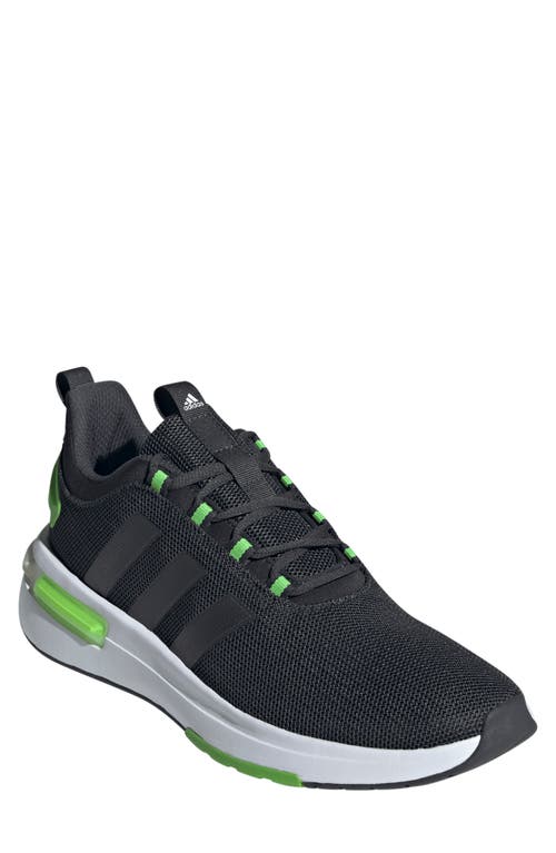 adidas Racer TR23 Running Sneaker in Carbon/Carbon/Lucid Lime at Nordstrom, Size 14