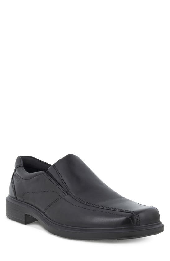 Ecco Helsinki Classic Bike Toe Loafer In Black