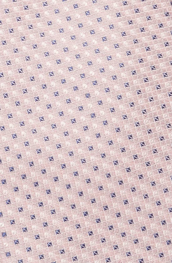 Shop Nordstrom Rayme Minicheck Silk Tie In Pink