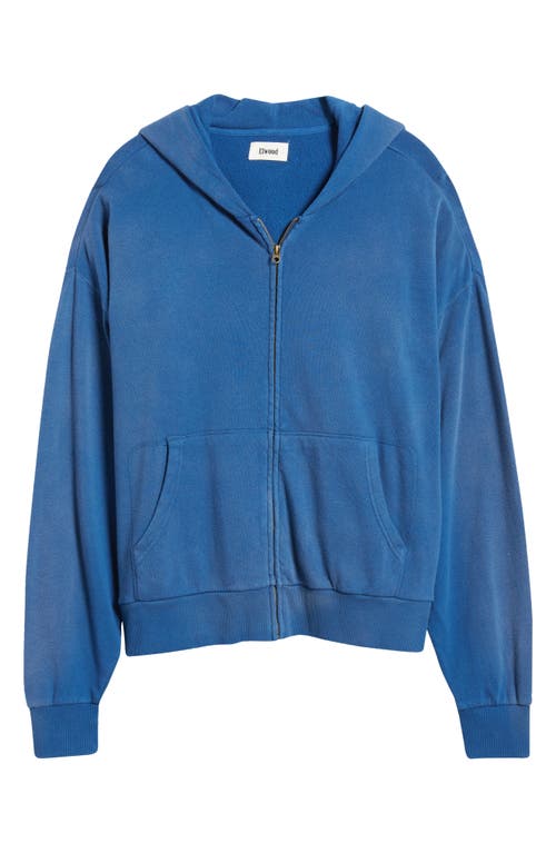 Shop Elwood Beachwood Zip Hoodie In Cobalt