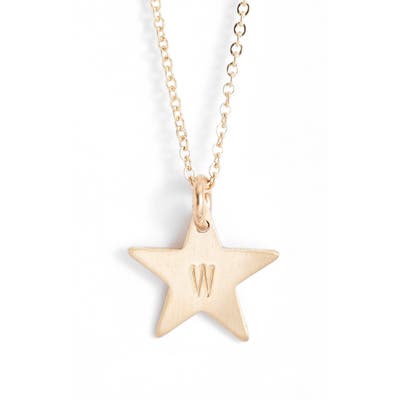 Nashelle 14K-Gold Fill Initial Mini Star Pendant Necklace