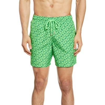Vilebrequin Micro Ronde Des Tortes Packable Swim Trunks, Yellow