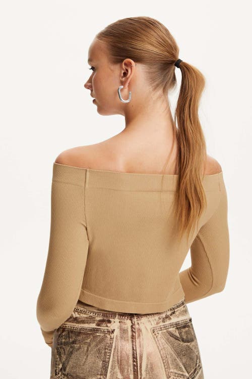NOCTURNE NOCTURNE LONG SLEEVE CROP TOP