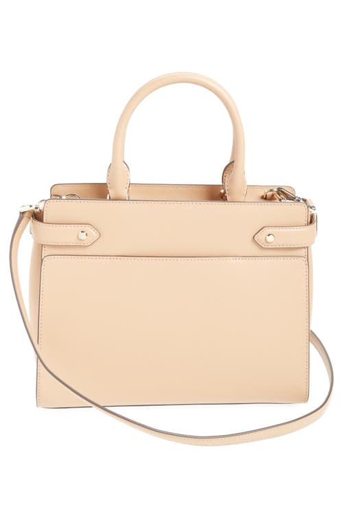 Kate Spade New York Staci Medium Leather Satchel In Light Fawn