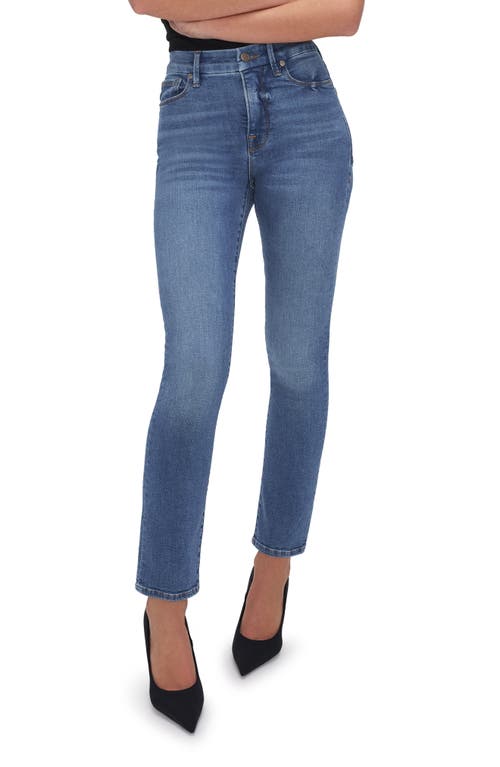 Good American Classic Darted Back Pocket Organic Cotton Skinny Jeans Indigo621 at