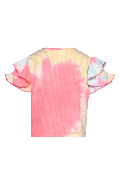 Shop Sara Sara Kids' Beach Day Tie Dye T-shirt In Pink Multi