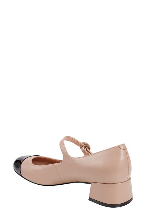 Shop Marc Fisher Ltd Marla Cap Toe Mary Jane Pump In Light Natural