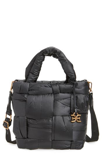 Sam Edelman Elcie Woven Large Tote Bag<br /> In Black