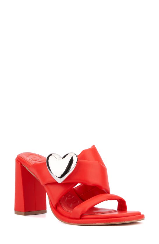 Shop Olivia Miller Lovey Dovey Sandal In Red