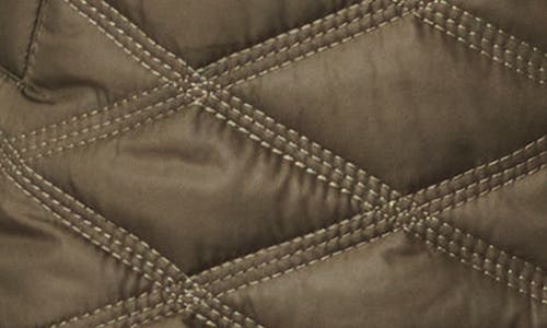 Bernardo Diamond Quilted Vest In Olive