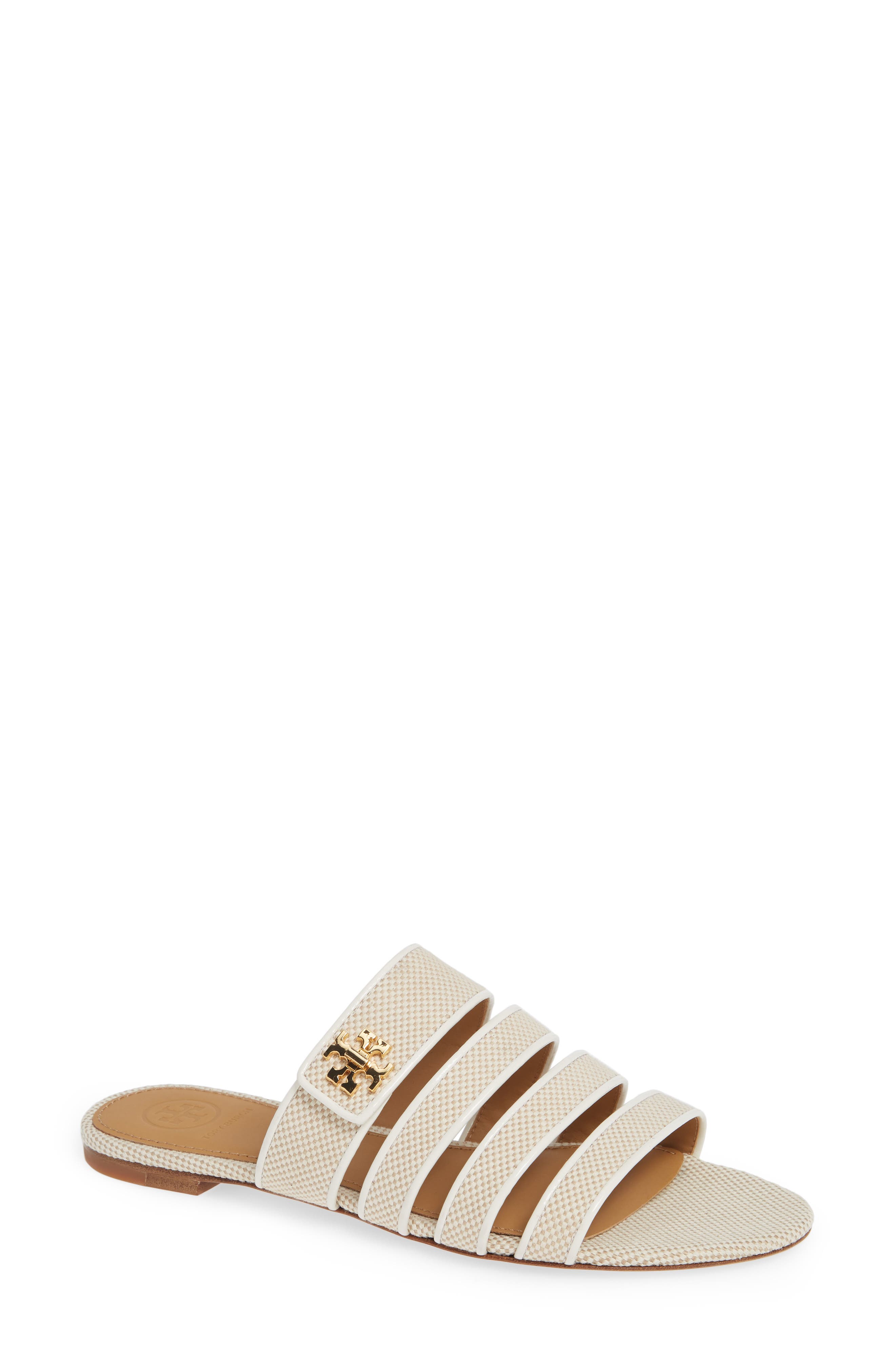 Tory Burch Kira Strappy Slide Sandal, Beige