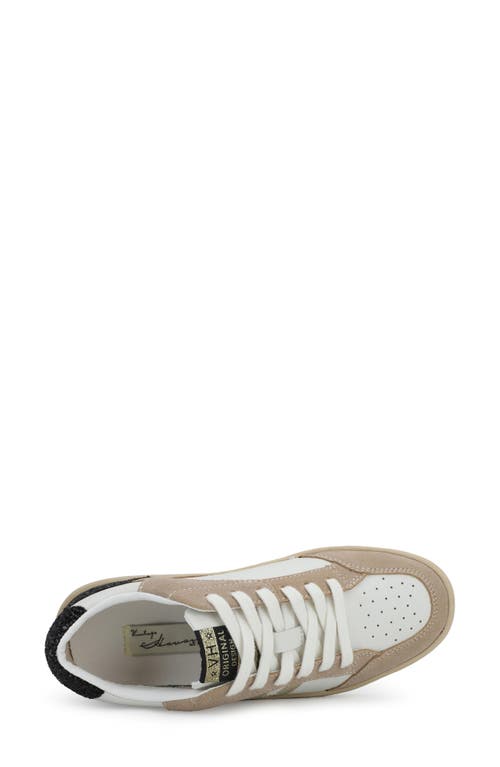 Vintage Havana Star Chasing Sparkle Shoes In White In Taupe Multi