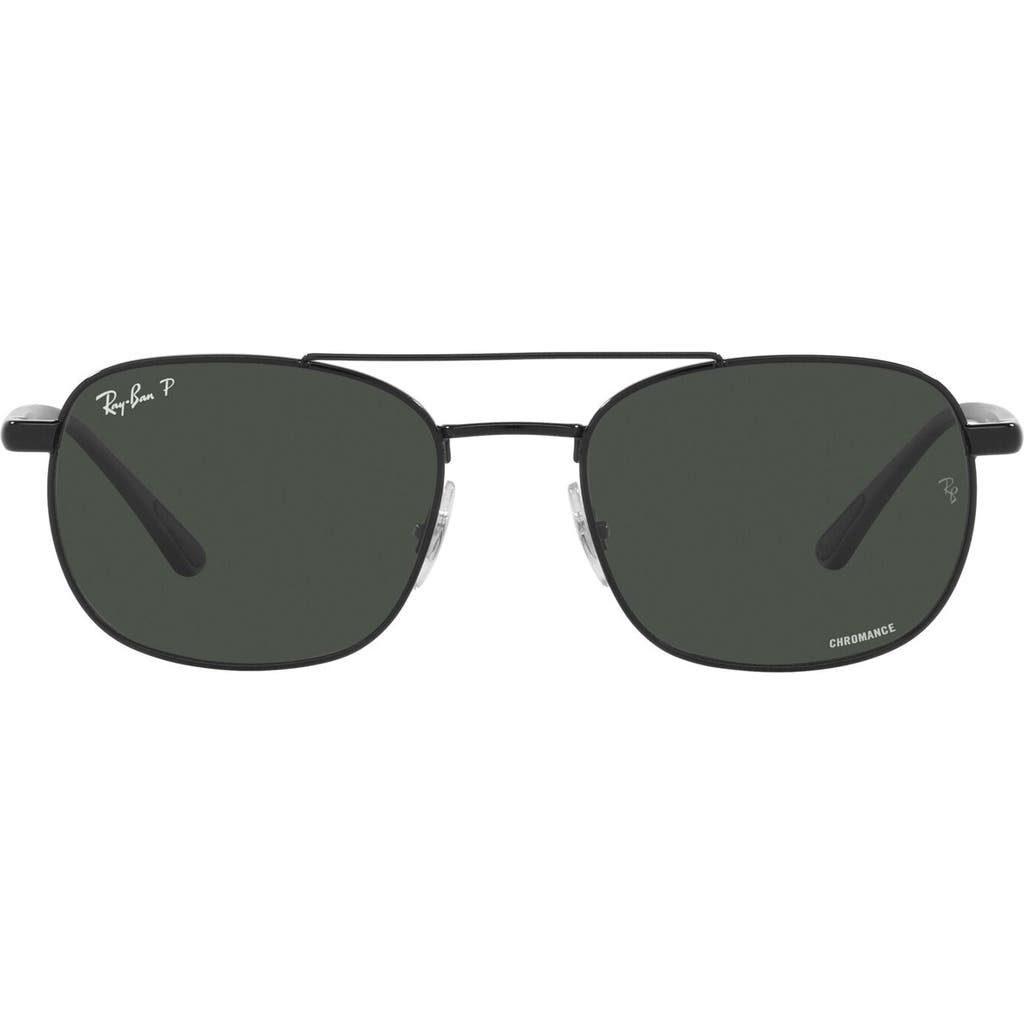 Ray Ban Ray-ban Chromance 54mm Polarized Square Sunglasses In Green