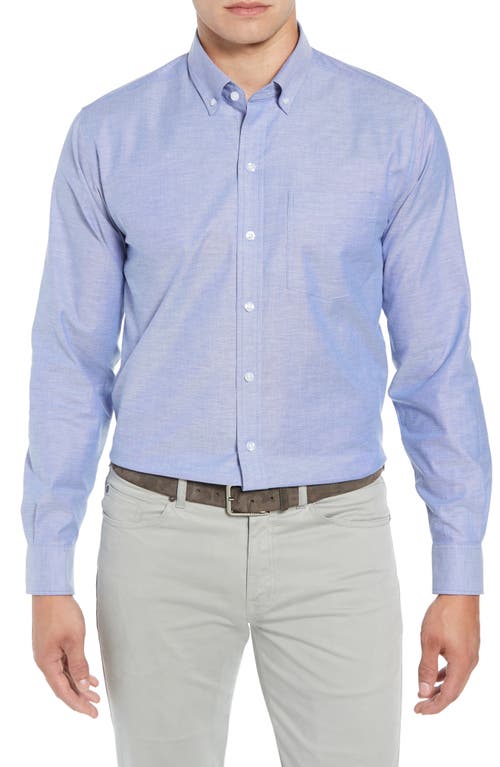 Cutter & Buck Classic Fit Oxford Sport Shirt in French Blue