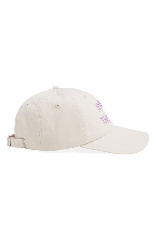 Favorite Daughter Mom Of The Year Cotton Twill Baseball Cap In Khaki Lavender