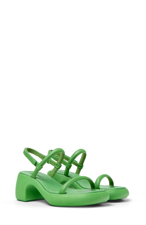 Camper Thelma Platform Slingback Sandal Bright Green at Nordstrom,