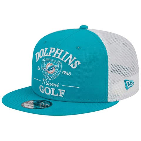 Miami Dolphins Mitchell & Ness Youth Retro Script Snapback Hat - Aqua/Orange