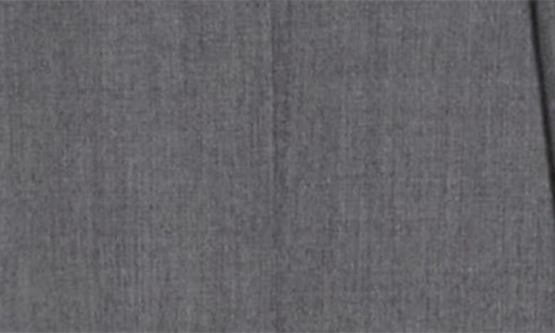 John Varvatos Grey Solid Two-button Notch Lapel Wool Blend Suit In Grey