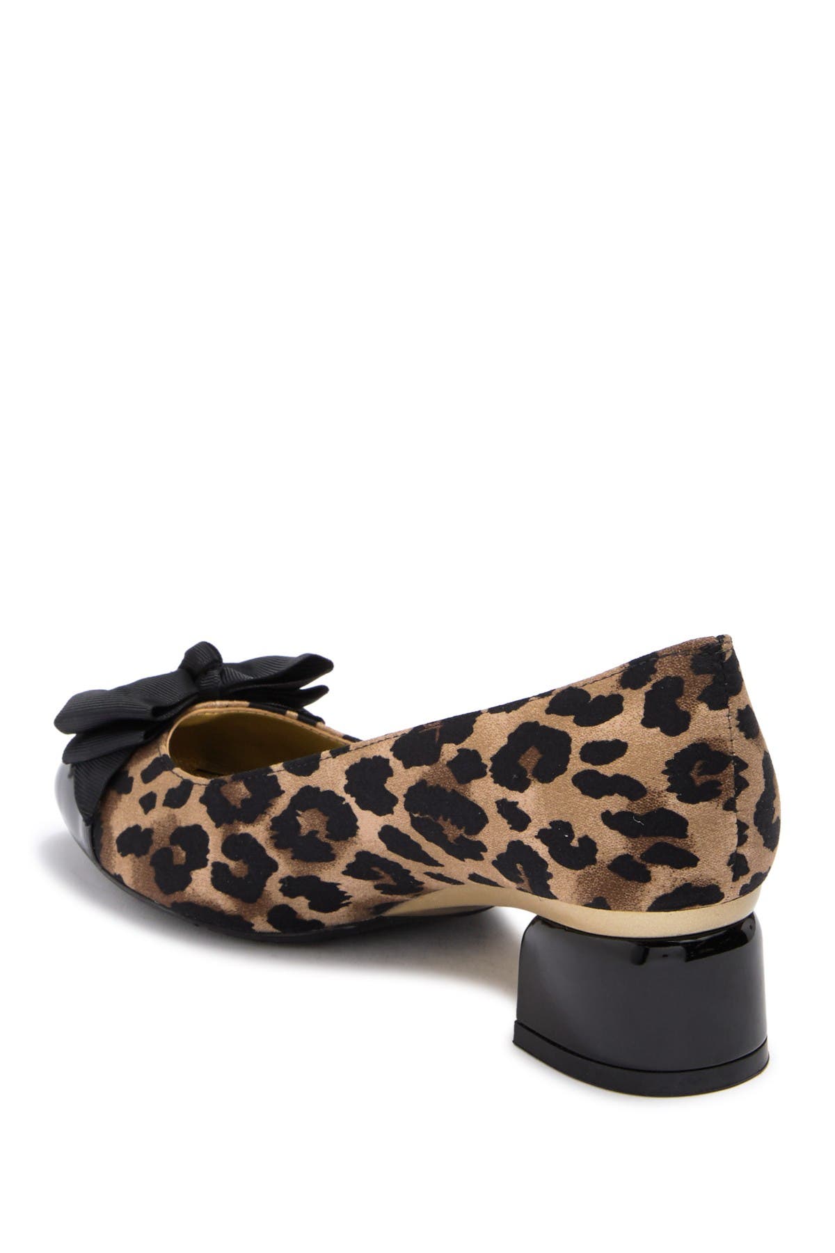 wide width leopard heels