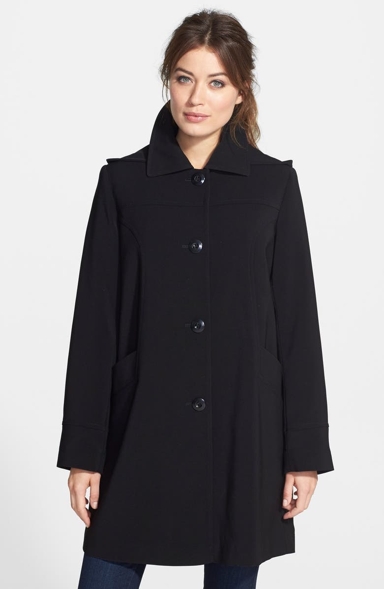 Gallery Nepage A-Line Walking Coat with Detachable Hood & Liner ...