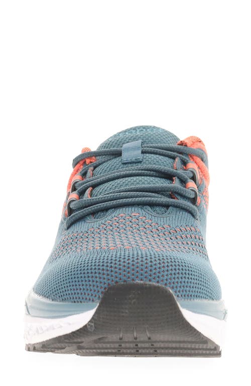Propét Propet Wide Width Ultra Sneaker In Teal/coral