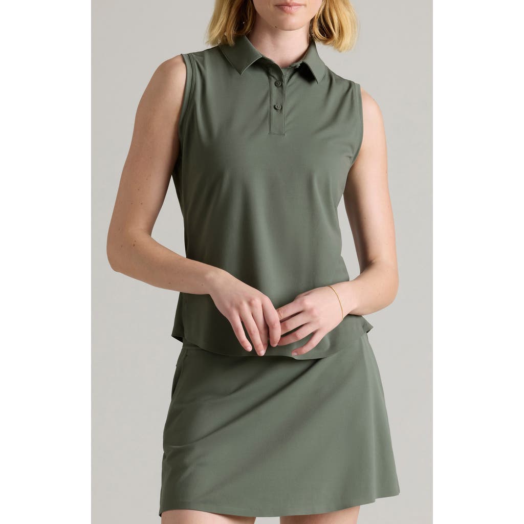 Rhone Course To Court Sleeveless Polo In Green