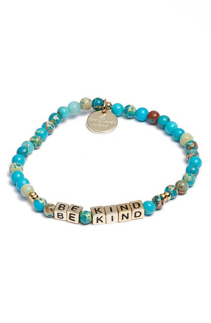 Little Words Project Be Kind Bracelet In Emperors Stone Gold