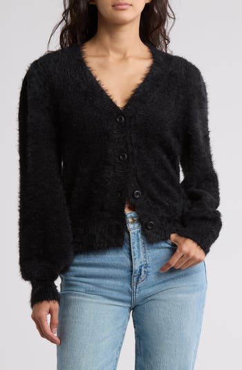 Fluffy eyelash cardigan hotsell