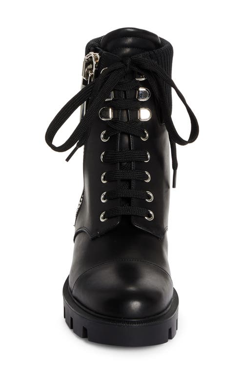 Shop Christian Louboutin En Hiver Lug Sole Bootie In Black