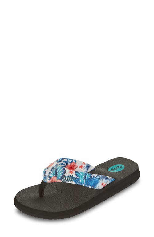 Shop Floopi Isabella Yoga Flip Flop In White