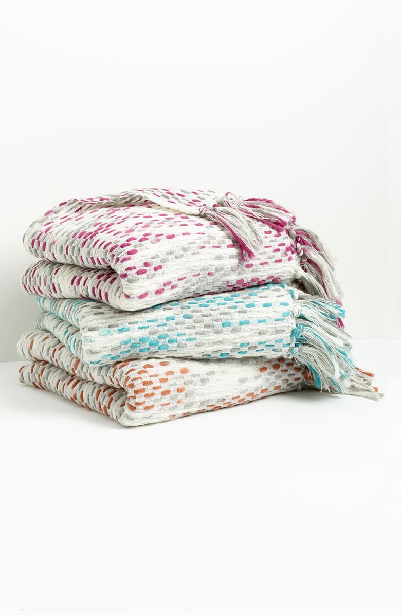 NORDSTROM at Home Space Dye Throw, Main, color, LILAC VERONICA MULTI