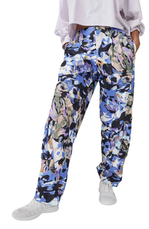 FP Movement by Free People Mesmerize Me Print Cargo Pants in Violet Splendor at Nordstrom, Size X-Small