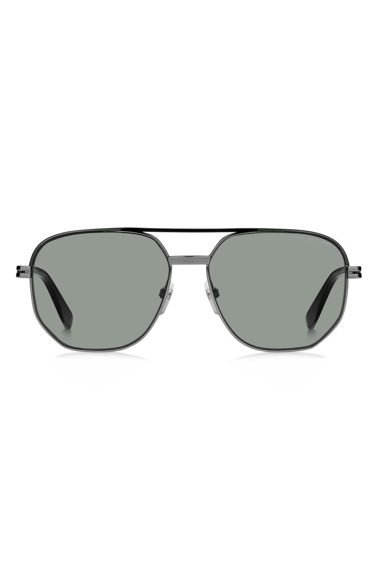 Marc Jacobs 58mm Gradient Aviator Sunglasses, Main, color, 