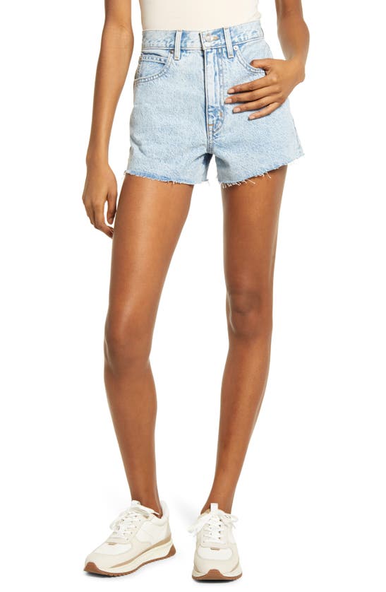 SLVRLAKE FARRAH RELAXED CUTOFF DENIM SHORTS,FARS707S