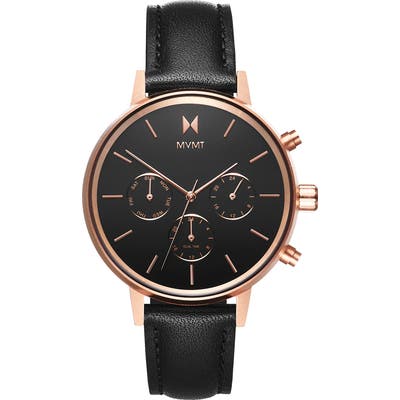 Mvmt Nova Chronograph Leather Strap Watch,