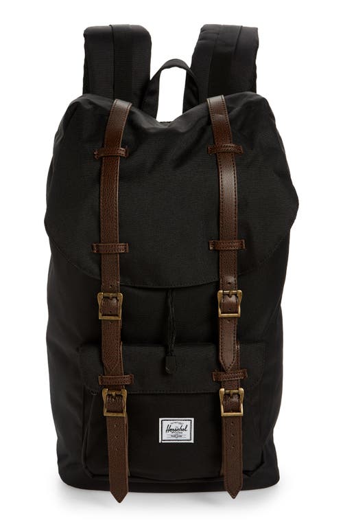 Herschel Supply Co. Little America Backpack in Black/Chicory Coffee