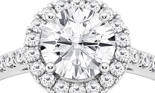 Shop Badgley Mischka Collection 14k Gold Round Lab Created Diamond Halo Ring In White