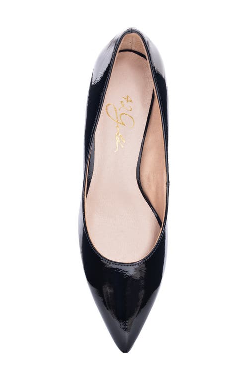 Shop 42 Gold Rafee Liquid Patent Pointed Toe Pump In Black Patent